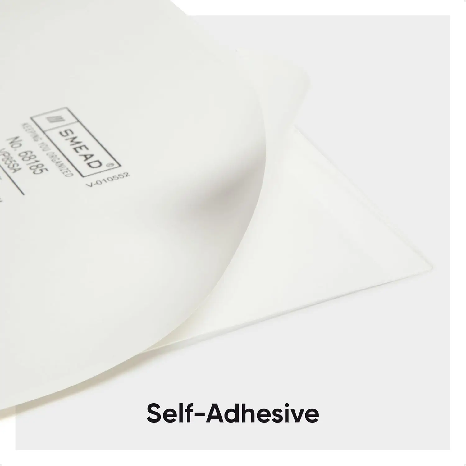 Clear Self-Adhesive Document Pockets, 100 per Box, 9x5.56 Inches, Water-Resistant for Organizing Files and Presentations