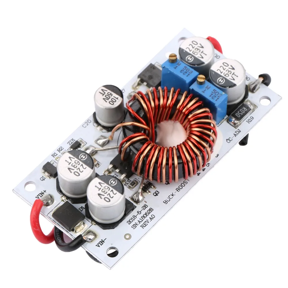 DC to DC DC-DC Step Up Down Power Supply 75W Automatic Step Up Down Buck Boost Power Supply 10-36V Adjustable Power Supply