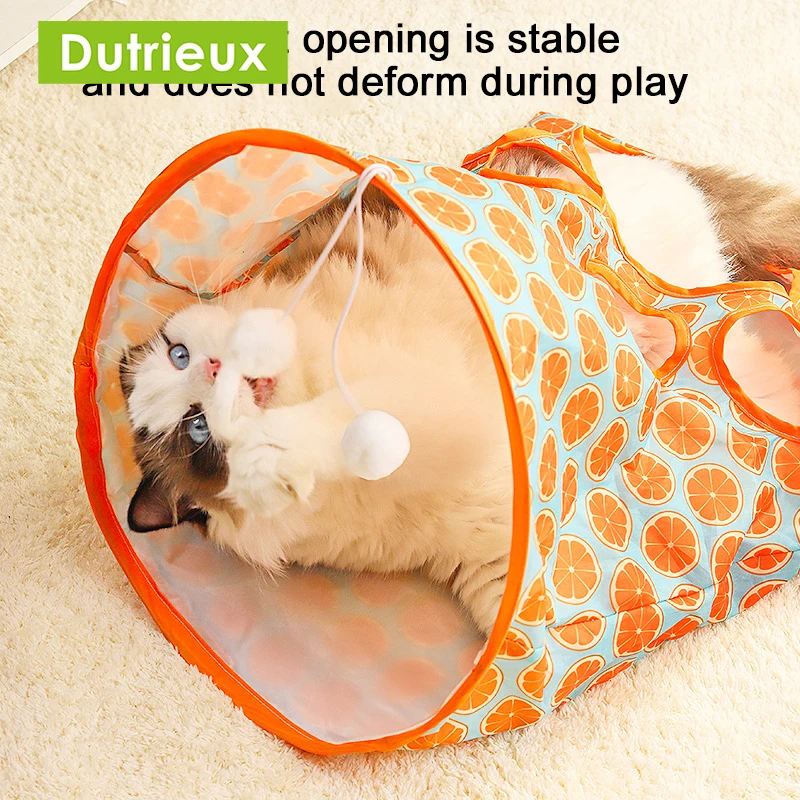 Cat Toy Diamond Bag Self-Hi Relieving Stuffy Artifact Cat Teaser Tunnel Ringing Paper Bite-Resistant Fur Ball Pet Supplies Toys