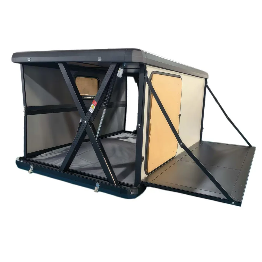 KH--Electric Lifting Hard Top Sleeping Cabin for Outdoor Camping Aluminum Alloy Quick Automatic Opening 2000-3000mm Waterproof