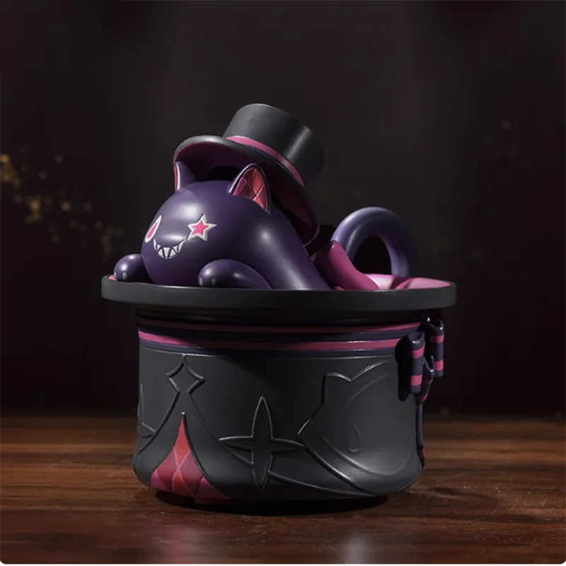 Kawaii Genshin Magic Show Series Linnie Laugh Strangely Kitty-Cat Runnable Toys Birthday Gifts Cosplay Anime