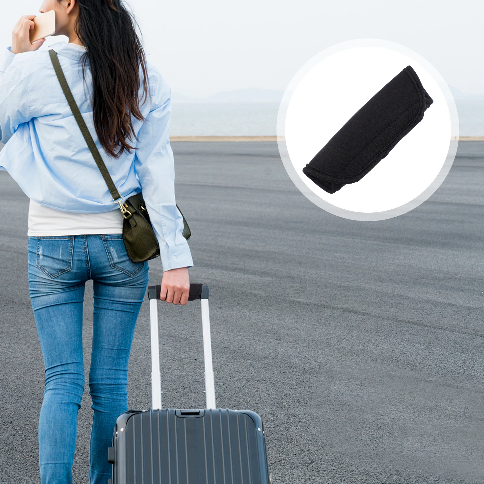 

Travel Bags Armrest Protector Luggage Handle Grip Accessory Kayak Suitcase Black Wraps for Handles