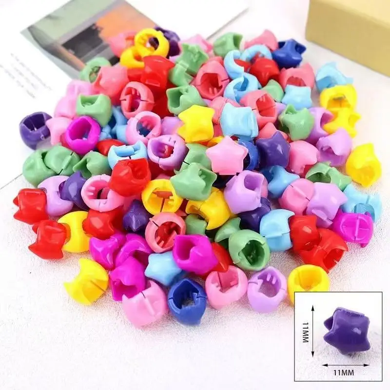 50/100Pcs Colorful Small Girls Hair Clips Cute Flower Star Hair Claws Styling Hair Braid Hairpins Kids Hair Accessories Headwear