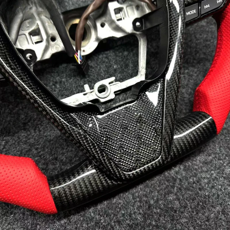 For Toyota Camry Modified F1 Style Bull Horn Carbon Fiber Racing Steering Wheel With Decorative Cover
