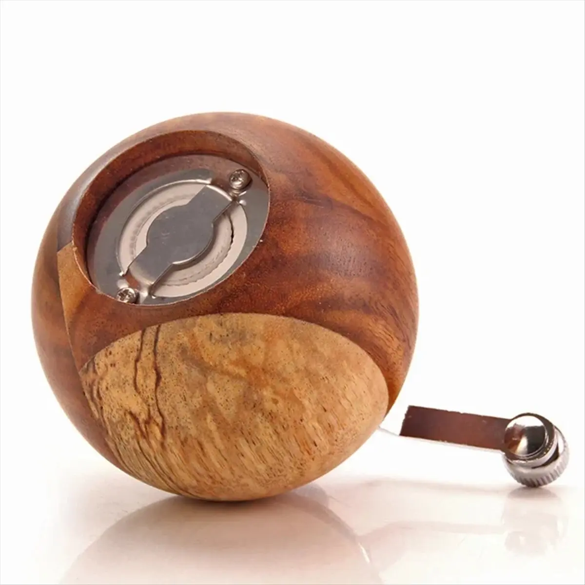 AA83 Hand Cranked Wooden Salt and Pepper Grinder Multi-Purpose Pepper Mills BBQ Spices Grinder Tools Kitchen Cooking Tool