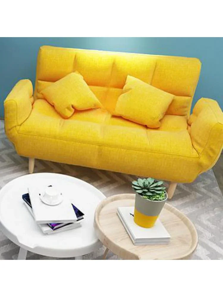 

q Lazy sofa simple folding single sofa bed small apartment double tatami net red recliner bedroom small sofa