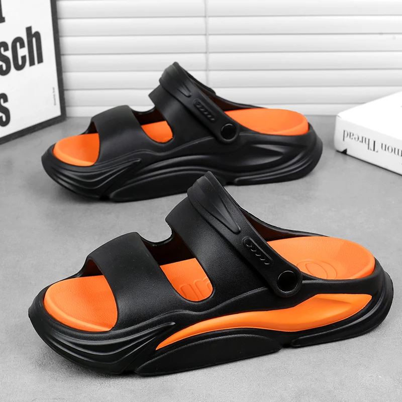 

Summer Men's Beach Sandals Massage EVA Slippers Outdoor Sandals Comfortable Indoor Casual Shoes Clogs Men Sandals Big Size 36-45