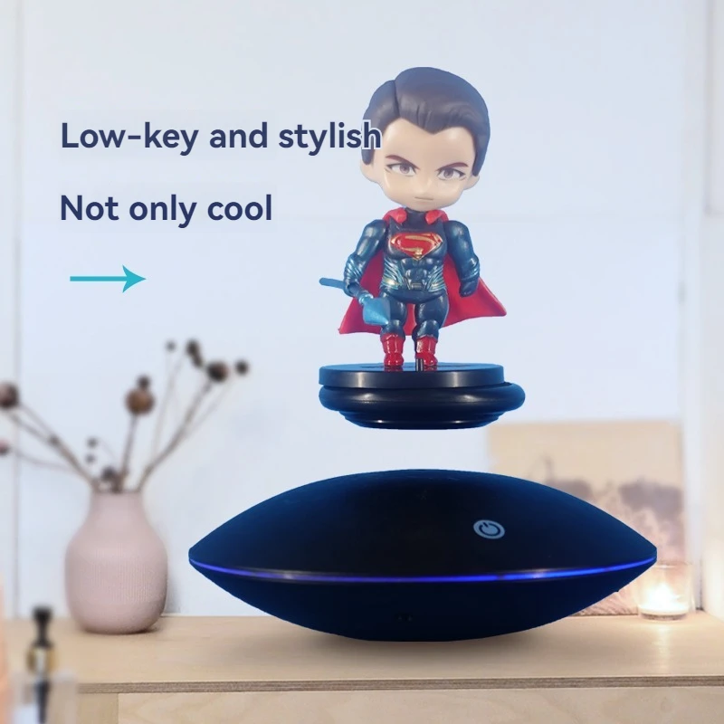 Magnetic Levitation Tray Ornament, Ufo-Shaped, for Living Room, Bedroom, Office, Holiday Gift, Includes Us Plug Adapter