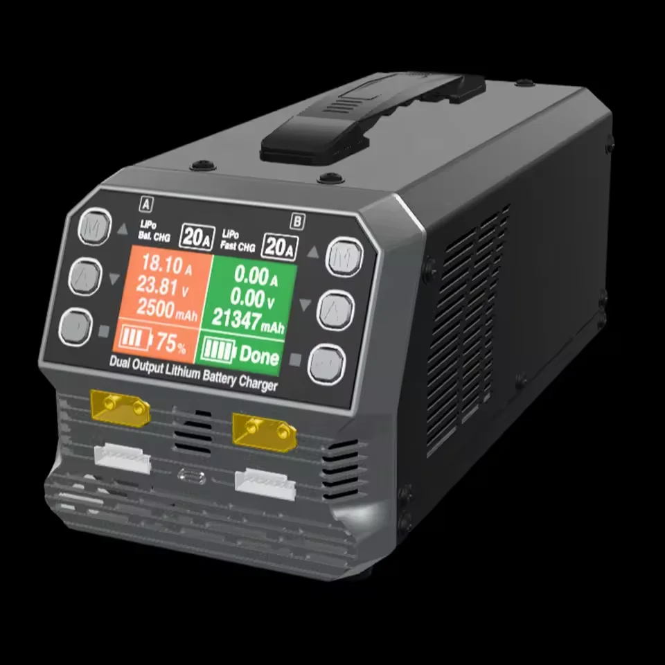 SKYRC PC1080neo Dual Channel Drone Battery Charger 6S LiPo LiHV 1080W 20A High Voltage Built in Resistor for Drone Accessories