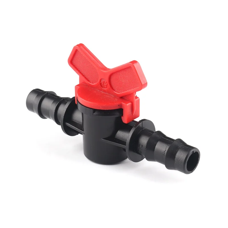 20Pcs 16mm Drip Irrigation Bypass Main Pipe Sprinkler Irrigation with Locking Mother Pull Ring Bypass Valve Pe Tube
