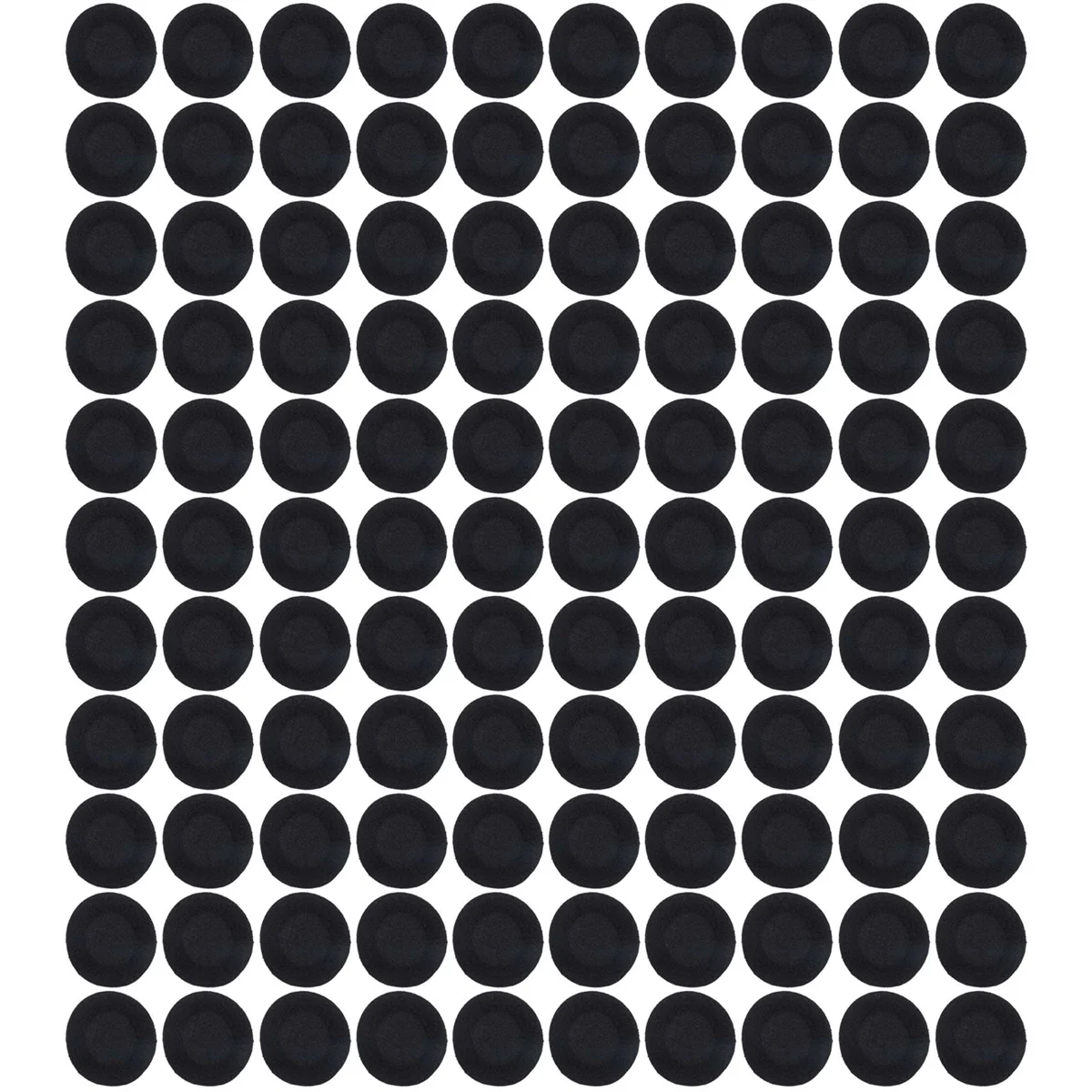 

100 Pcs Black Sponge Earbud Headphone Cap Ear Pads Cover Replacement