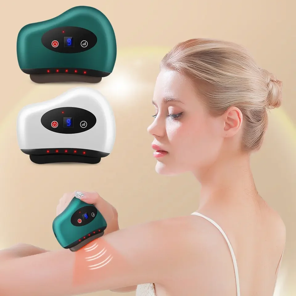 Electric Gua Sha Face Massager Facial Body Scraping Tool for Wrinkle Removal Skin Firm Tightening Lift Beauty Personal Care