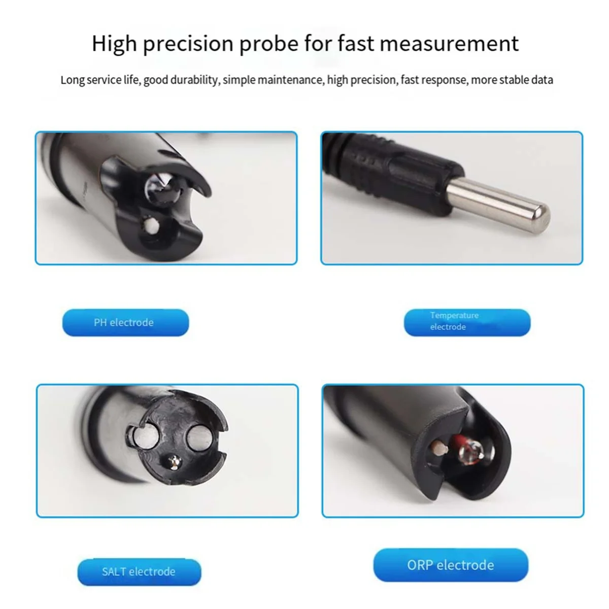 جهاز اختبار جودة المياه 8 في 1pH/ORP/EC/TDS/SALT/S.G // التحكم في تطبيق اتصال WiFi لحمامات السباحة وأحواض السمك بمقبس الاتحاد الأوروبي