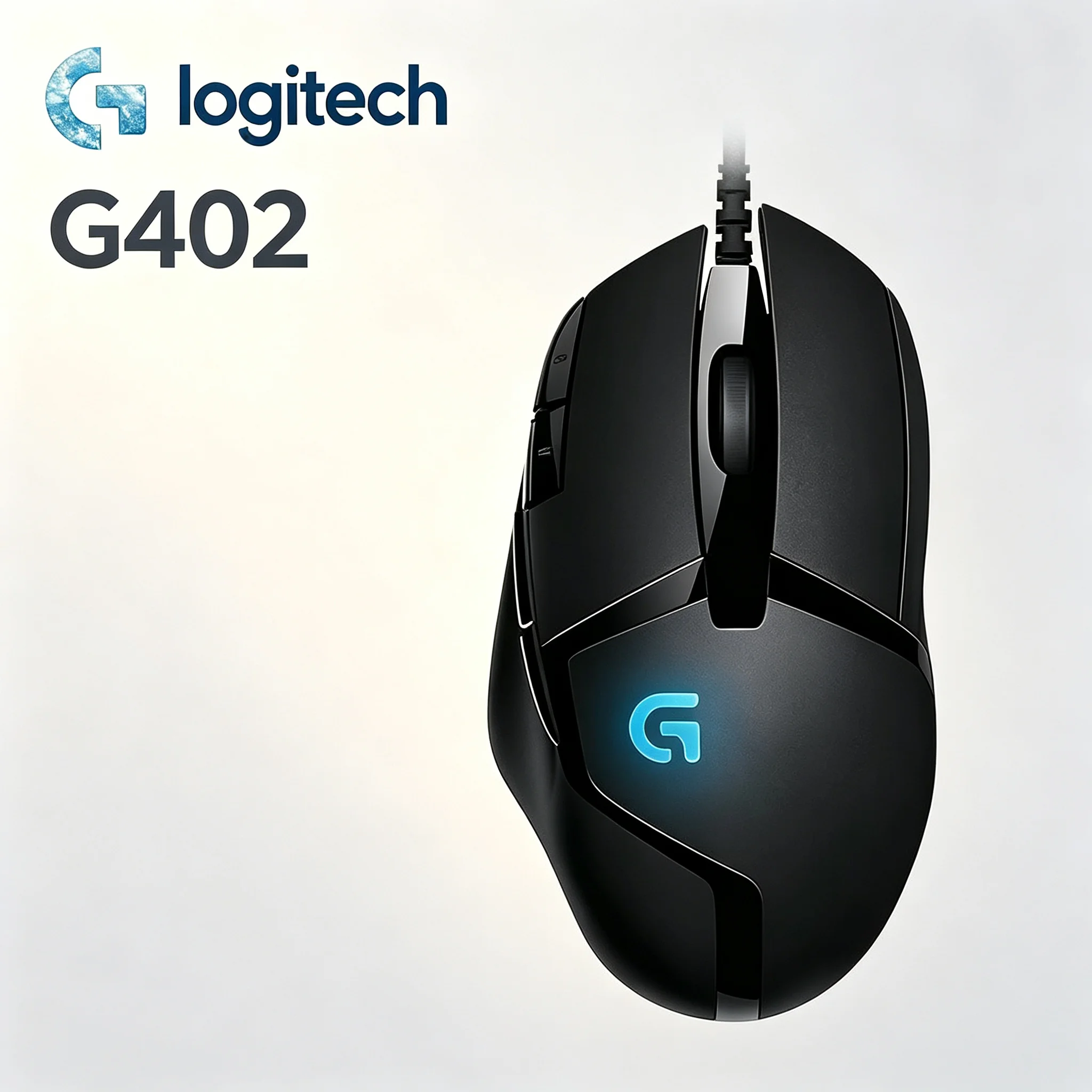 Logitech G402 Wired Gaming Mouse Hyperion Fury Custom Macro Setting Ergonomic Mice For Competitive Player