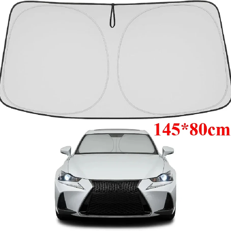 

Front Windshield Sunshade, Foldable Sun Visor , Suitable for Sedan and SUV Models