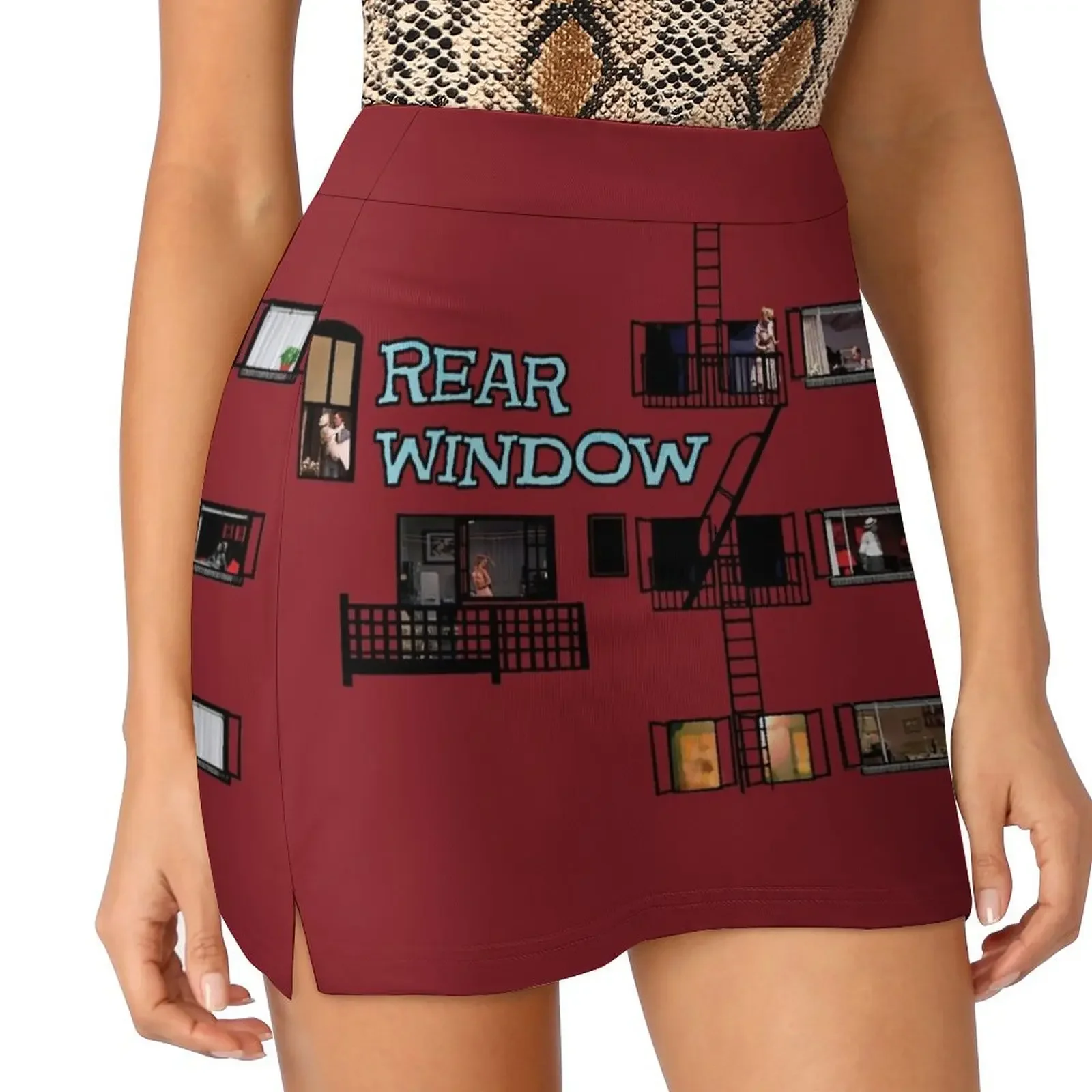 

Rear Window Mini Skirt Evening dresses fairy grunge Female dress skirts for women