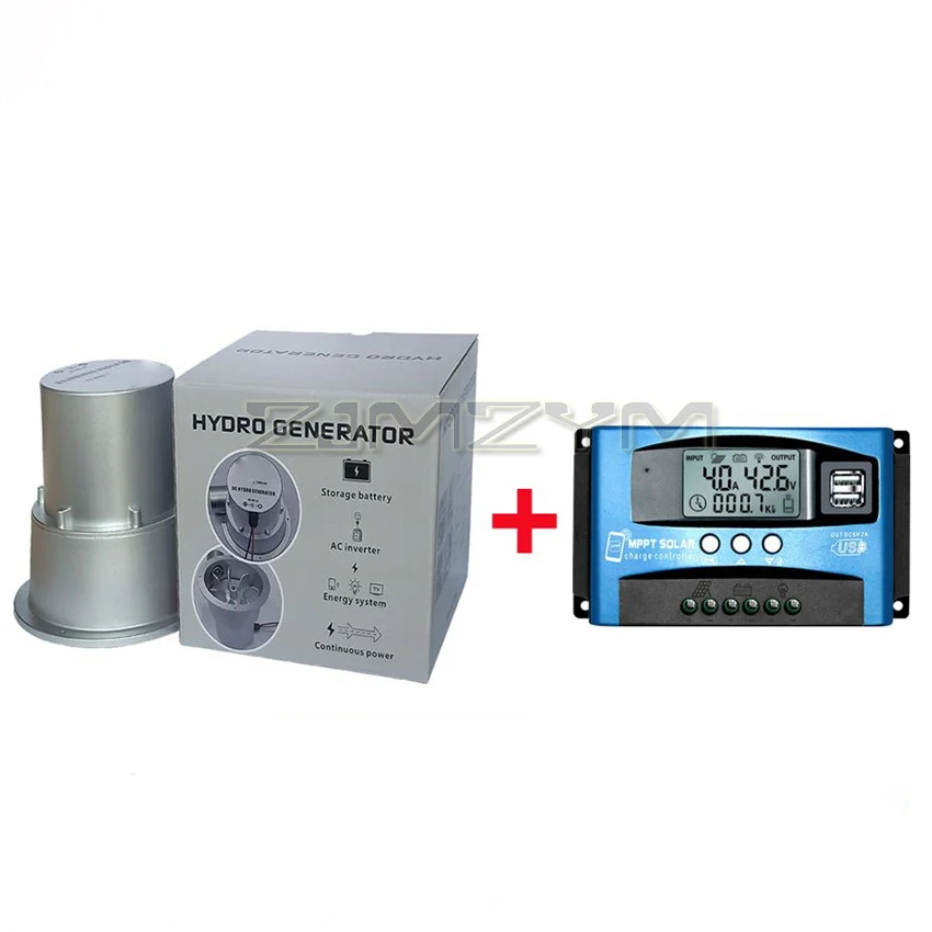 12 В 24 В гидроэлектрический генератор, турбина с потоком воды, уличный бытовой небольшой гидрогенератор постоянного тока, постоянный магнит