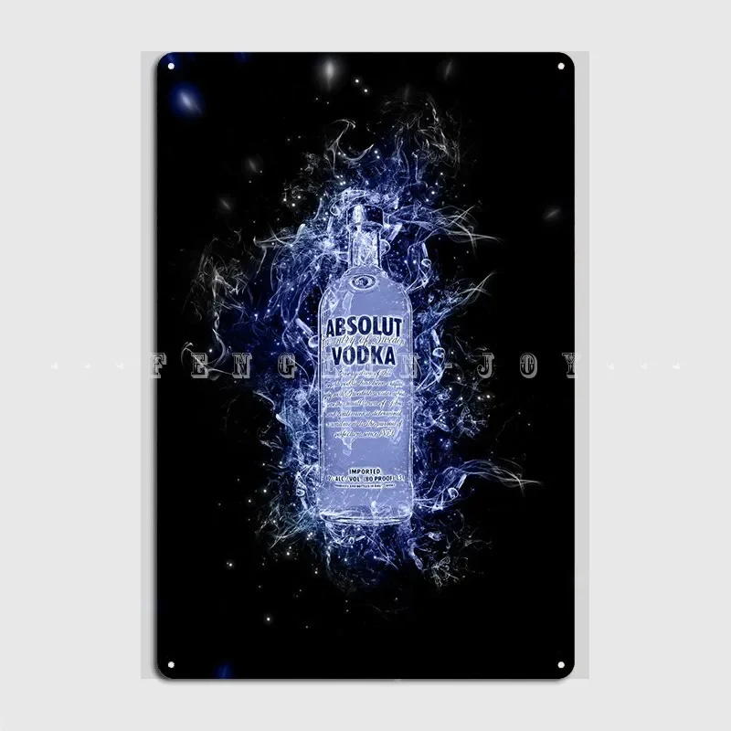 Spirit Vodka Metal Sign Cinema Garage Club Bar Classic Wall Decor Tin Sign Poster