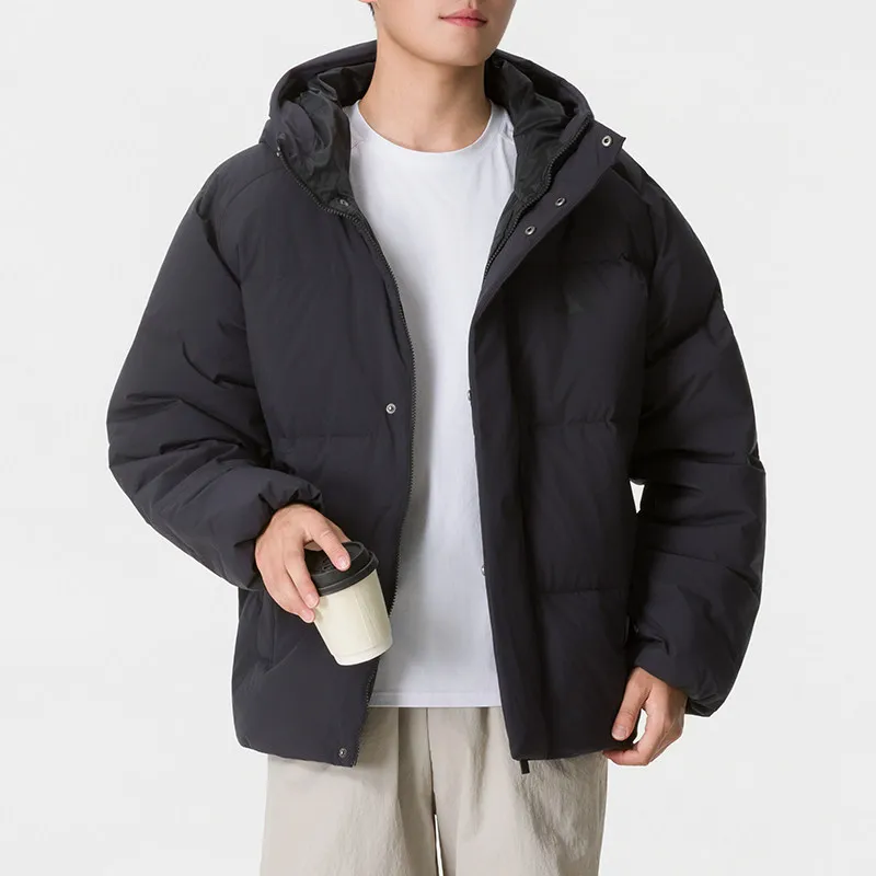 Adidas Down Jacket Men's 2026 Winter New Black Loose Sports Casual Jacket LE4955