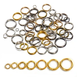 400pcs/lot Wholesale Jump Rings Gold Color Open Rings 4-10mm Split Ring Connectors for Jewelry Making DIY Findings Components