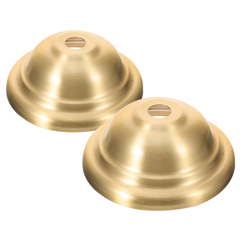2Pcs Messing Kronleuchter Baldachin Beleuchtung Platte Anhänger Lampe Decke Abdeckung Lampe Endstück Kappen Dekorative Leuchte Teile