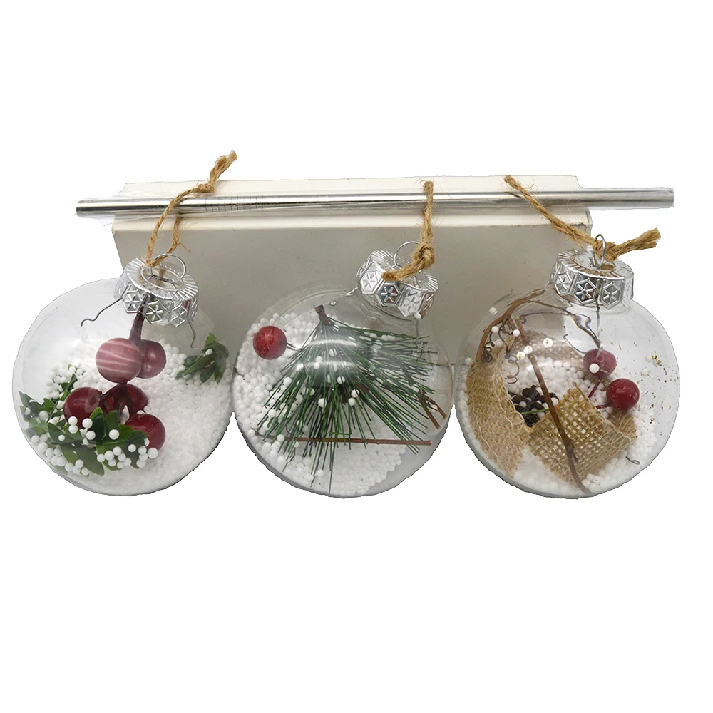 

Christmas Ball Clear Shatterproof Ornaments Creative Hobbies Round Clear Plastic Ball Ornaments For School And Bar