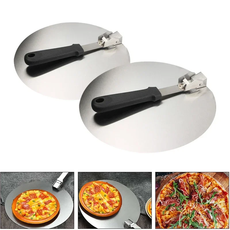 

Stainless Steel Foldable Pizza Shovel Pie Plate Cake Dessert Transfer Shovel Baking Tools Suitable for Bread Kitchen Pizza