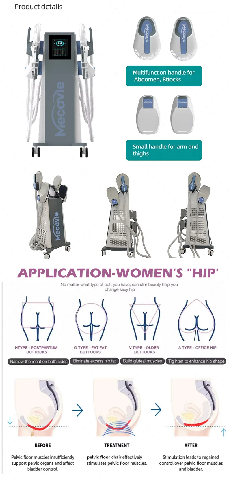 2025 MECAVIE NEO Slimming Machine Lose Weight Nova EMS Electro Muscle Stimulate Body 6500W Non-invasive Body 200HZ Machine