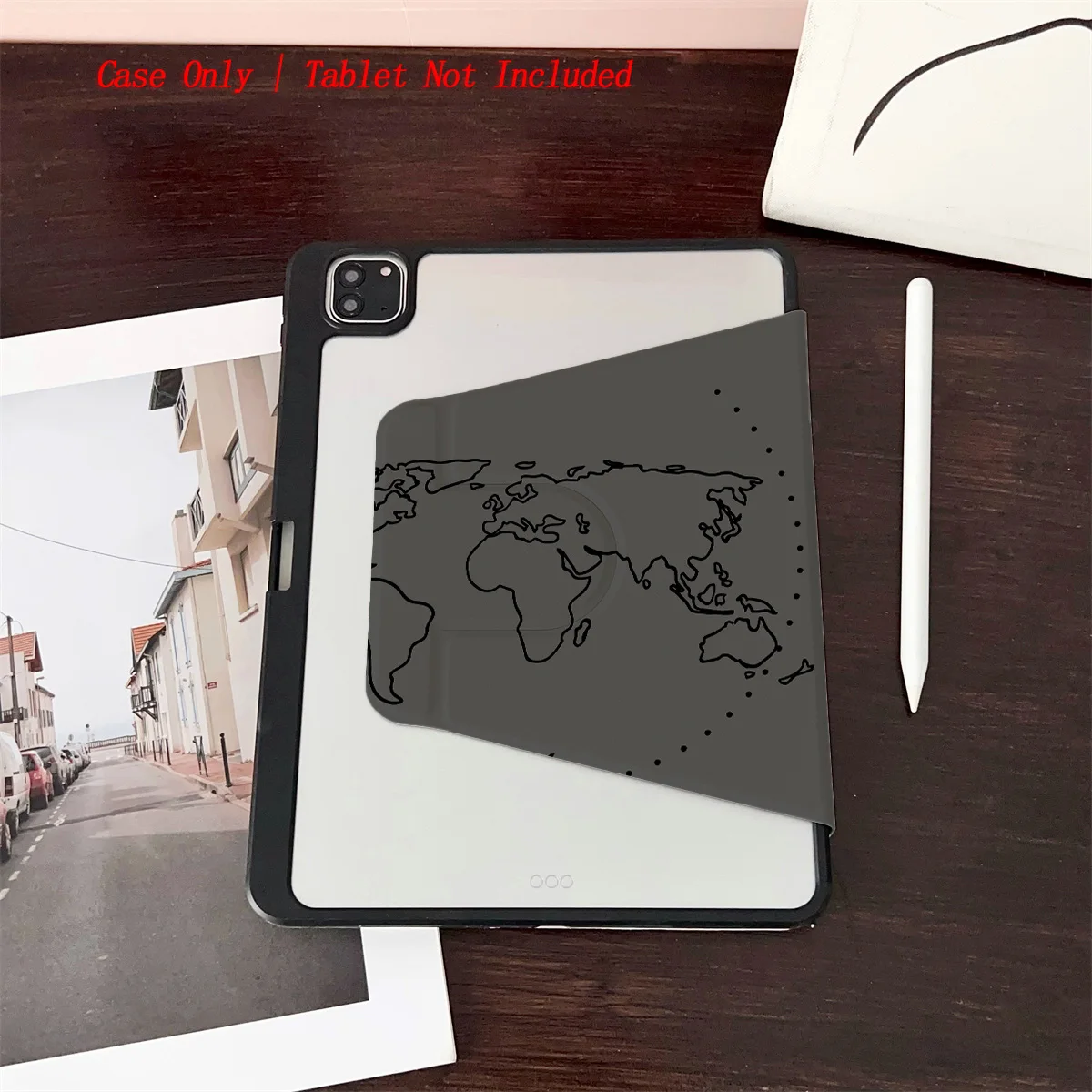 

Black Airplane Printed iPad Case for Pro 12.9/11/Air 10.9/iPad 10.2/Mini 6, Shockproof Wear-Resistant Cover