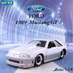 Jada 1:24 1989 Ford Mustang GT High Simulation Diecast Car Metal Alloy Model Car Children's Toys Collection Gifts J222