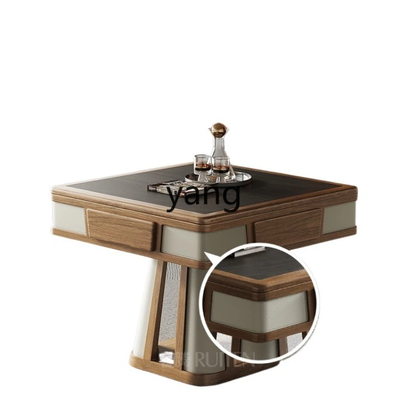 

LTT solid wood automatic household mahjong table dining table dual-purpose multi-function