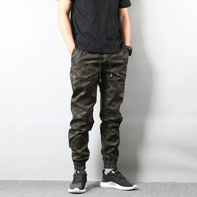 

Trousers Man Camo Camouflage Cargo Pants For Men Korean Fleece-lined Winter 6xl Slacks Cotton Street With Stylish Cheap