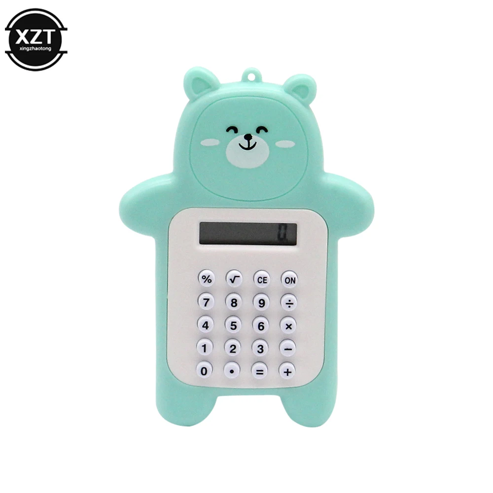 Portable Mini Calculator Pocket Size 8 Digits Display Kawaii Cartoon Ultra-thin Button Cute Calculator School Supplies for Child