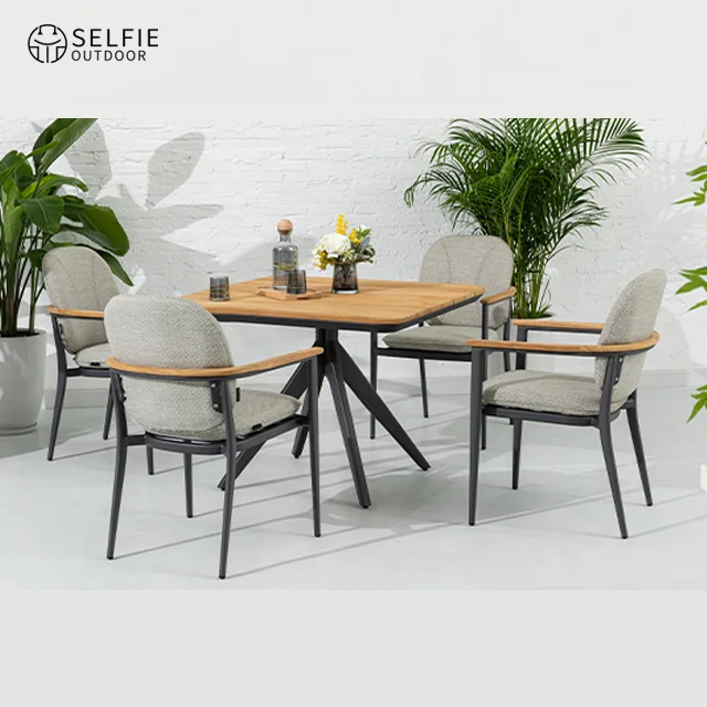 

Luxury Outdoor Furniture Tables for Events Aluminium Table Folding Chair Outdoor Dining Table