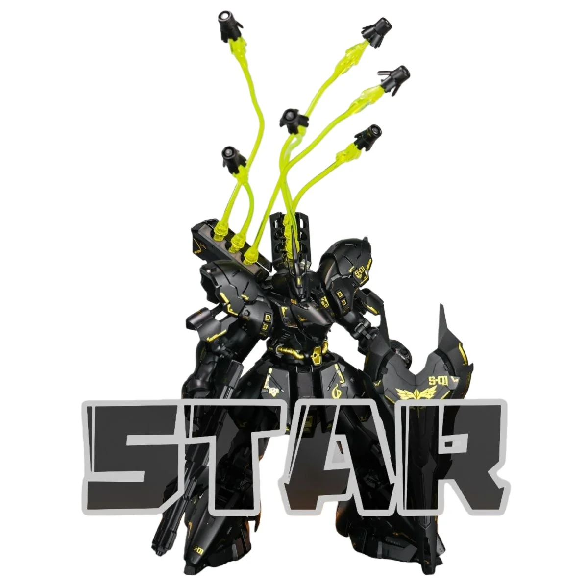 ستار 1/144 RG Sazabi الأسود التجمع نموذج أطقم Msn-04 البلاستيك الهيكل العظمي أنيمي عمل الشكل روبوت البلاستيك نموذج الهدايا اللعب