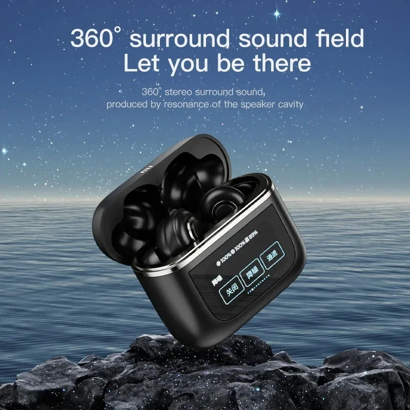 Наушники XIAOMI TWS V8 ANC + ENC, настоящие беспроводные Bluetooth наушники с шумоподавлением, гарнитура с сенсорным экраном и микрофоном