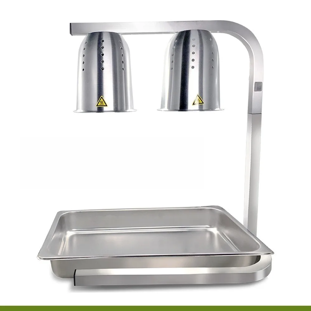 Buffet Warm Food Lamp, Hotel Commercial Double Head Heating and Thermal Insulation Lamp, Cooked Food Barbecue, Adjustable Light