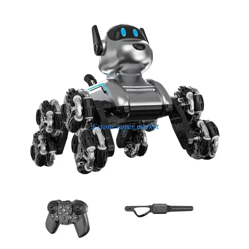 090B Tracción en 8 ruedas, Control remoto todo terreno, Perro Robot transformador, juguete operado por gestos, actualizaciones