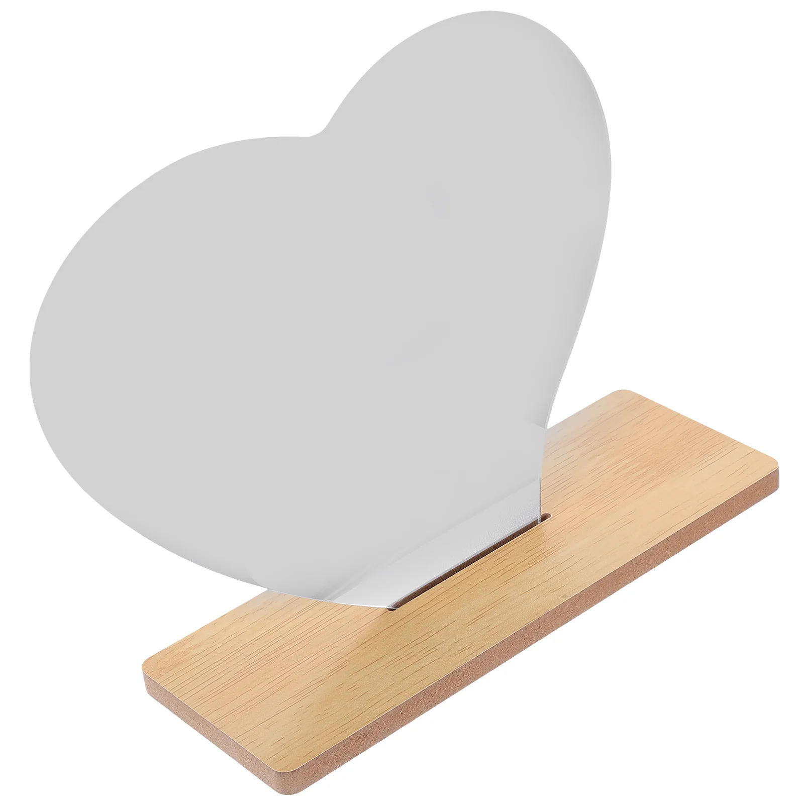

Heart Shaped Acrylic Vanity Stand Desk Mirror Irregular Shape Frameless Table Top Makeup Mirror Bedroom Dorm Workspace