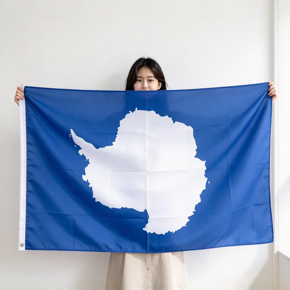 Antarctic Flag 90x150cm Polyester Banner Antarctica Flag Outdoor Indoor Home Garden Decor