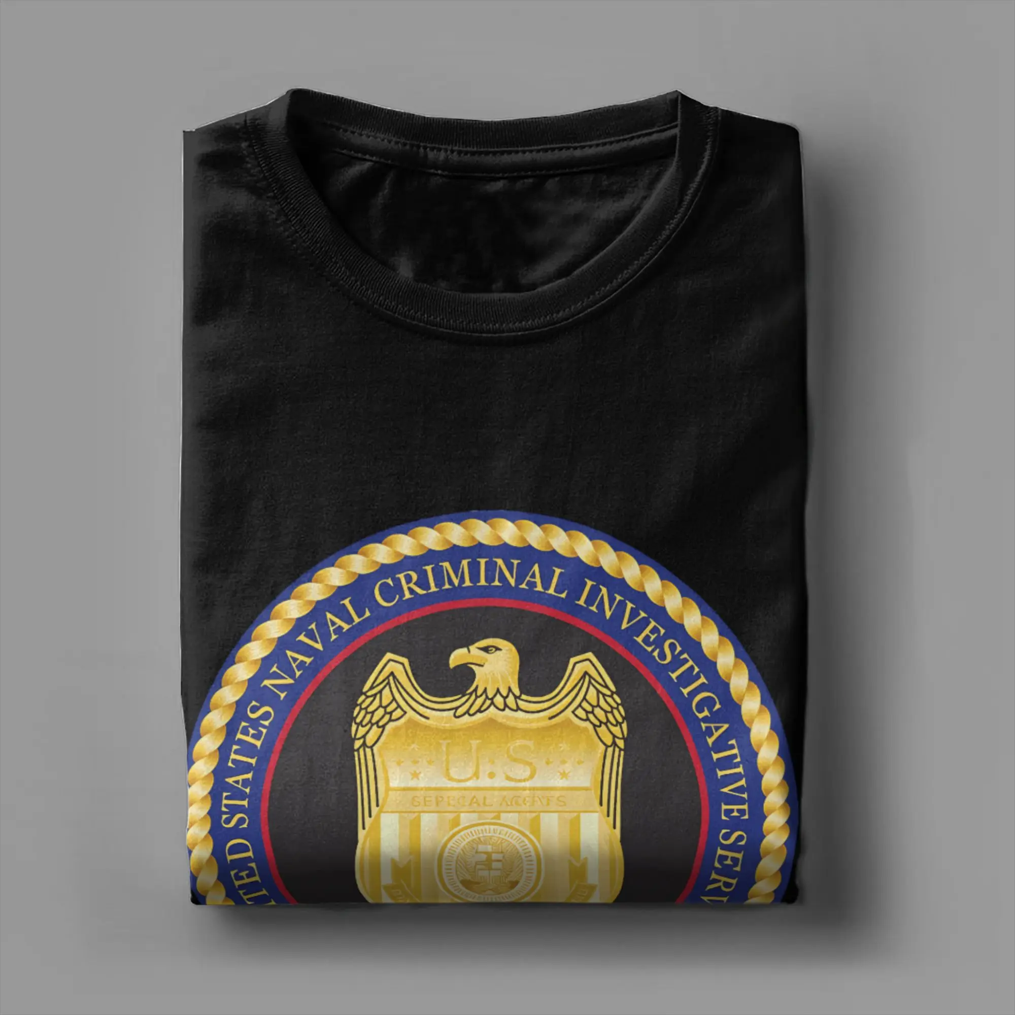 Men NCIS Naval Criminal Investigative Service T Shirts Cotton Clothes Y2K Casual Short-Sleeved T-Shirt Crewneck Hippie Tee Shirt