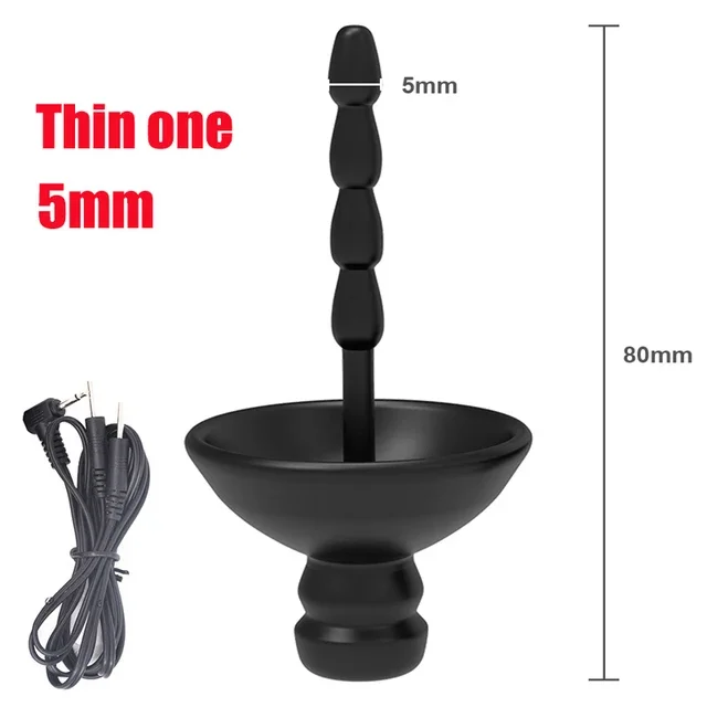 Electro Stimulate Horse Eye Stick Electric Shock Chastity Cage Taser Urethral Sounding Plug E-Stim Penis Ring Men Masturbate Toy