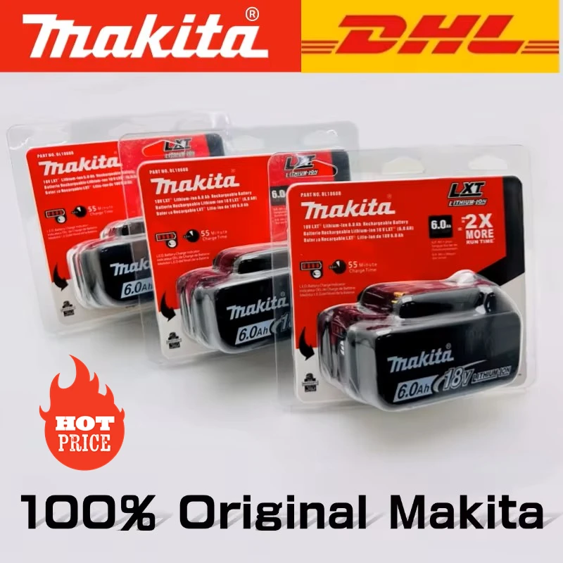 

Genuine Makita 18V 6Ah Power Tools Battery ,for Makita 18V BL1830B BL1840B BL1850B BL1860B Replacement Lithium Battery【Fast】