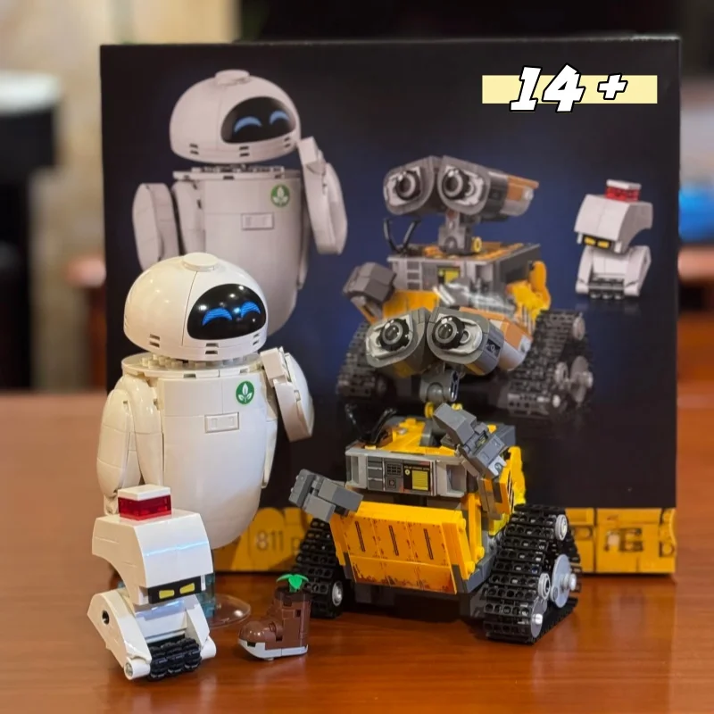 2026 NEW 811PCS MOC 43279 WALLI EVE Robot Building Blocks Figure Blocks Cute Cartoon Character Toys Christmas Birthday Gifts