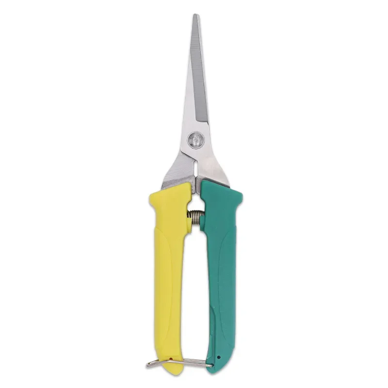 Stainless Steel Blade PP Handle Spring Effort Saving Splicing Colors Pruning Shears Bonsai Fruit Tree Prune Garden Scissors