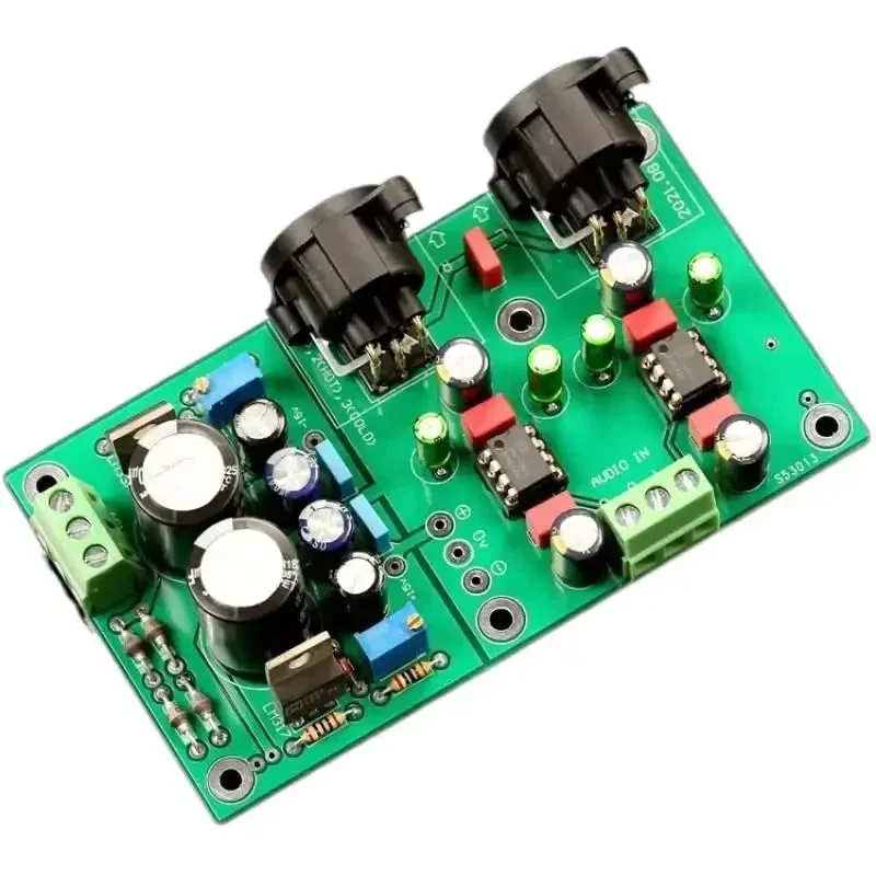 SmCpDRV134PA Single Ended To Balanced Converter Board Dual Channel Stereo For HiFi Power Amplifier DAC With Regulated Power Supp