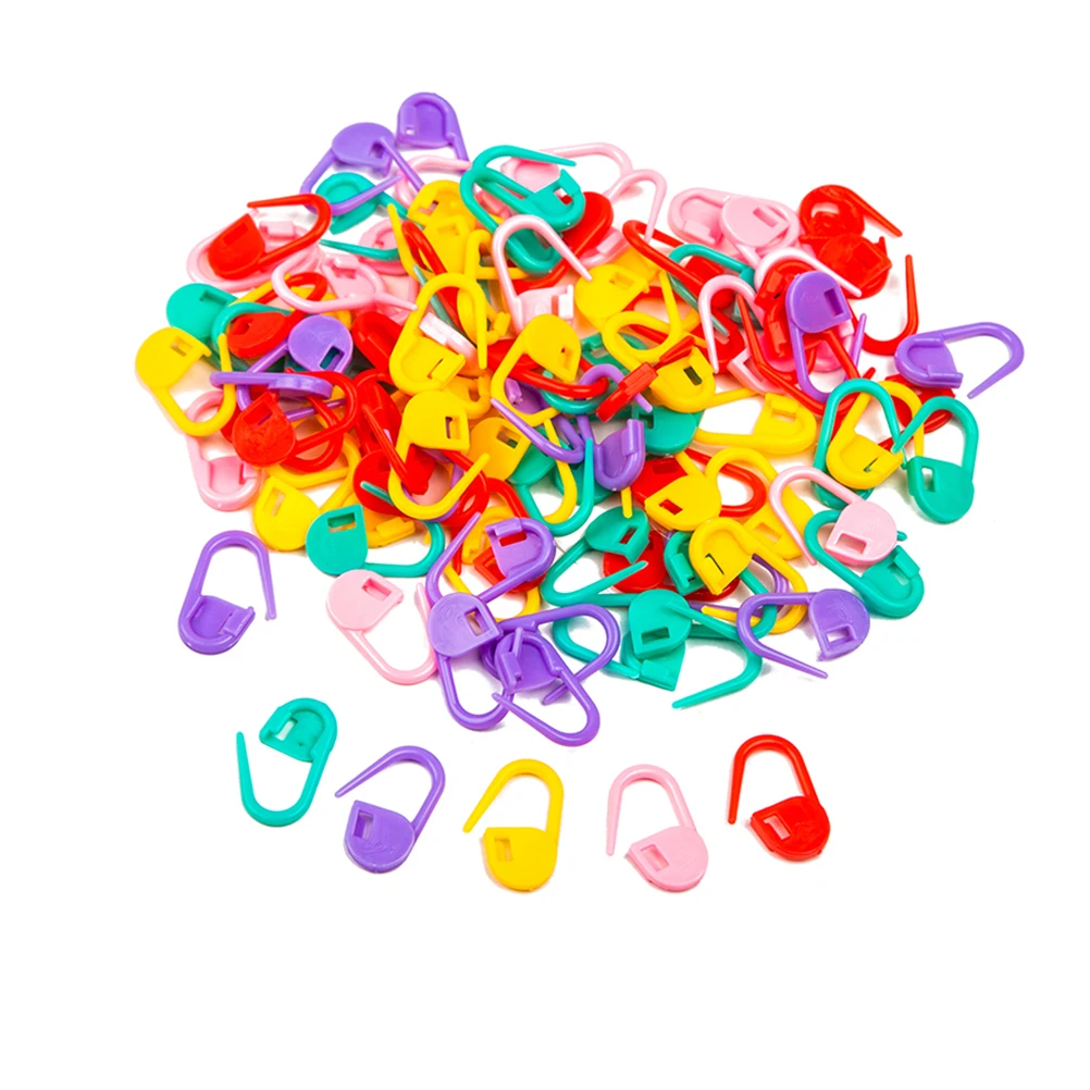 

120Pcs Knitting Stitch Markers for Sweater Scarf Mark Beginning Ending Stitches 10-Grid Organizer Crochet Stitch Markers