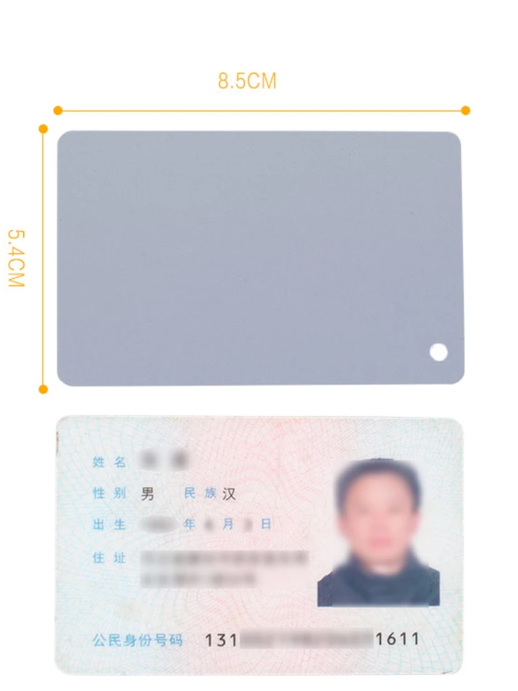 Color Calibration Cards 3 In 1 White Black Grey Balance Cards 18-degree Small Gray Card With Neck Strap Photography Accessories