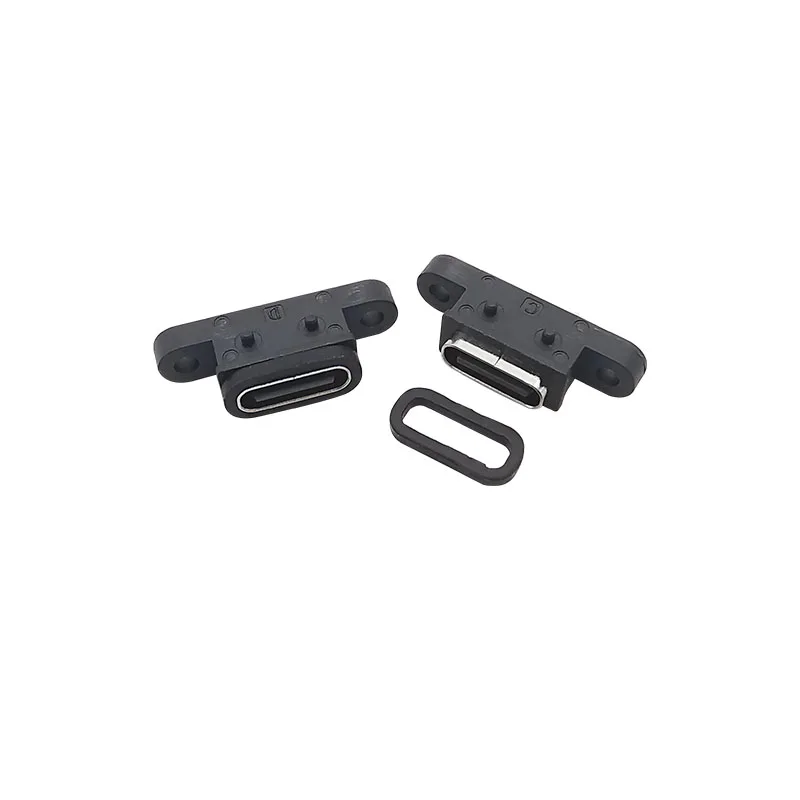 10Pcs/lot USB Type C Female Jack 2 Pin Connector Charging Interface Plug Port USB Type-C Socket Soldering Connectors