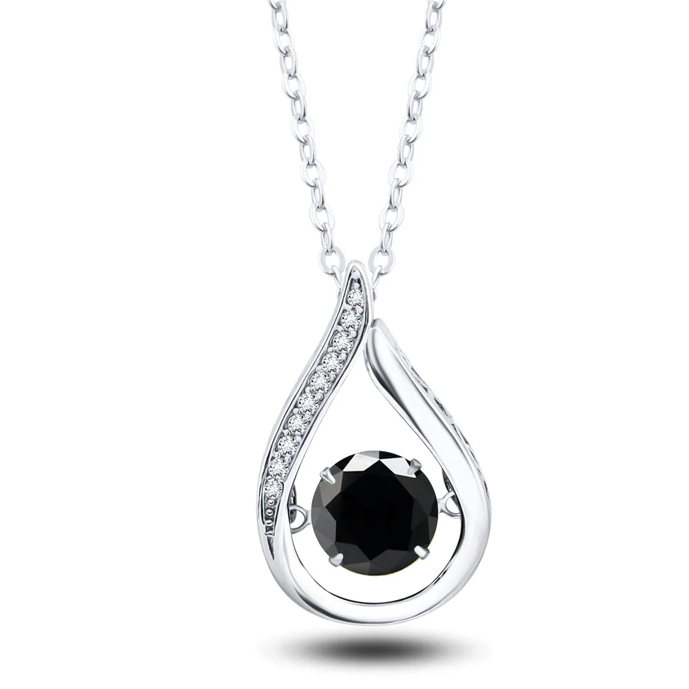 

GRA Certified 1CT Moissanite Necklace 925 Silver Clavicle Chain Women's Sparkling Luxury Pendant Valentine's Day Gift